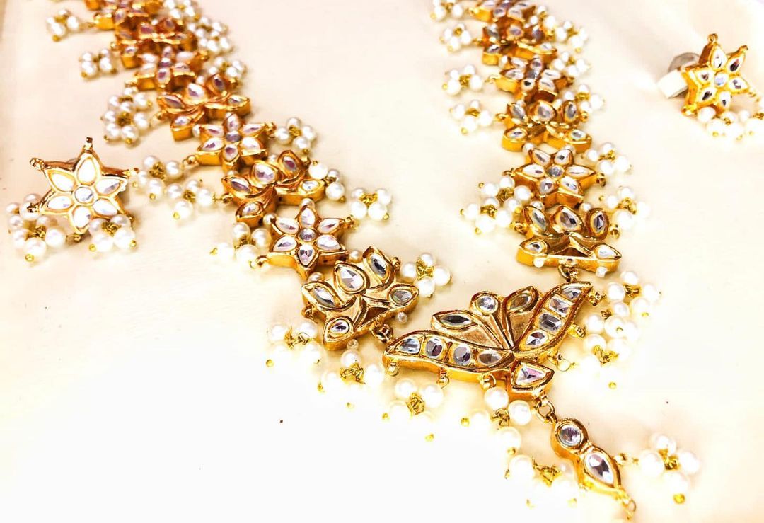Gold Plated Kundan Mala