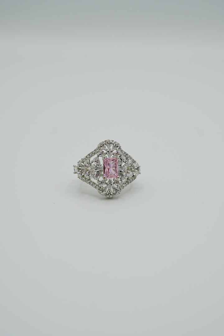 Pink Moissanite Ring