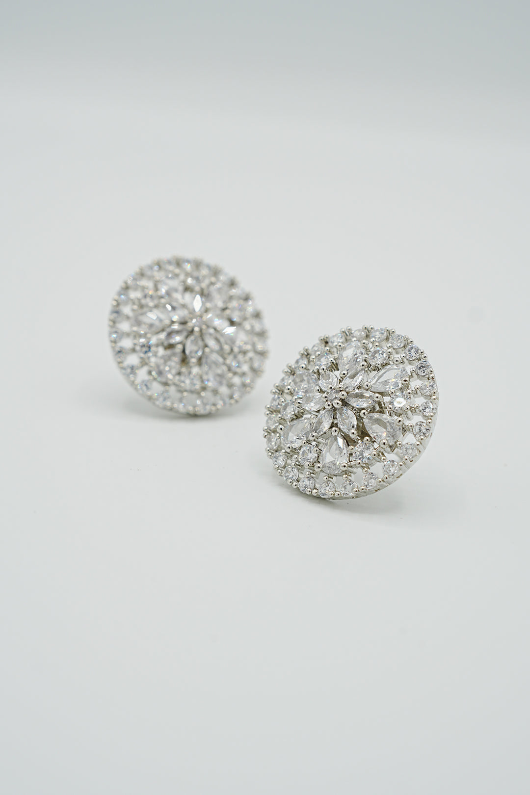 Silver Cloud Burst Studs