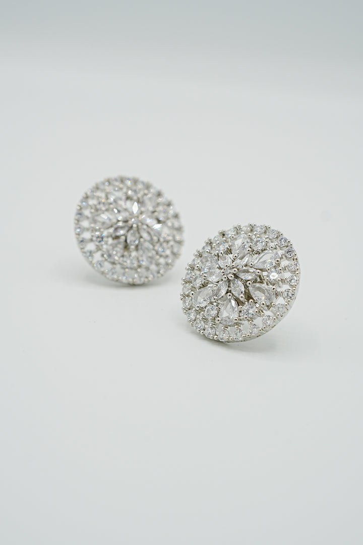 Silver Cloud Burst Studs
