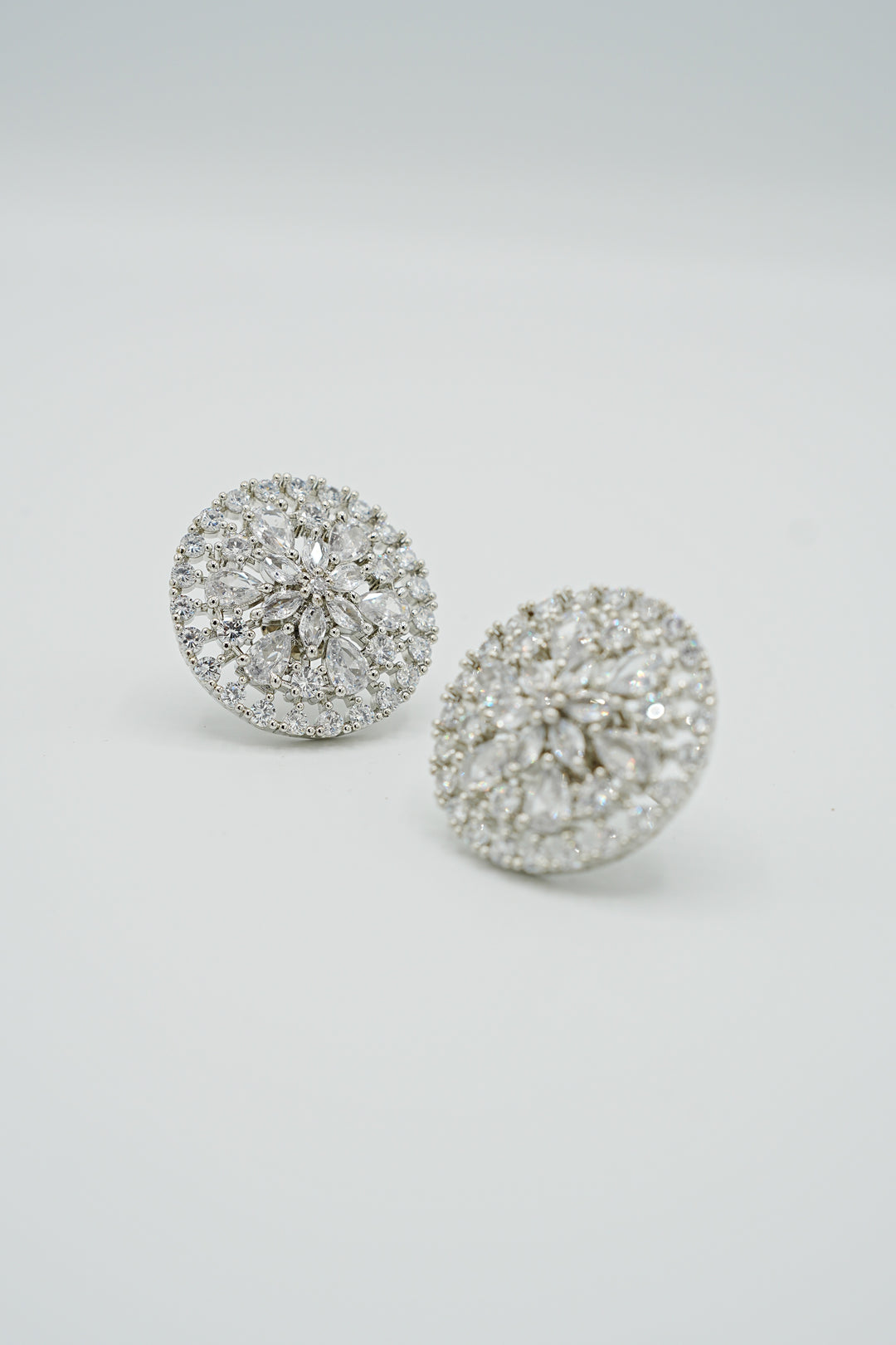 Silver Cloud Burst Studs