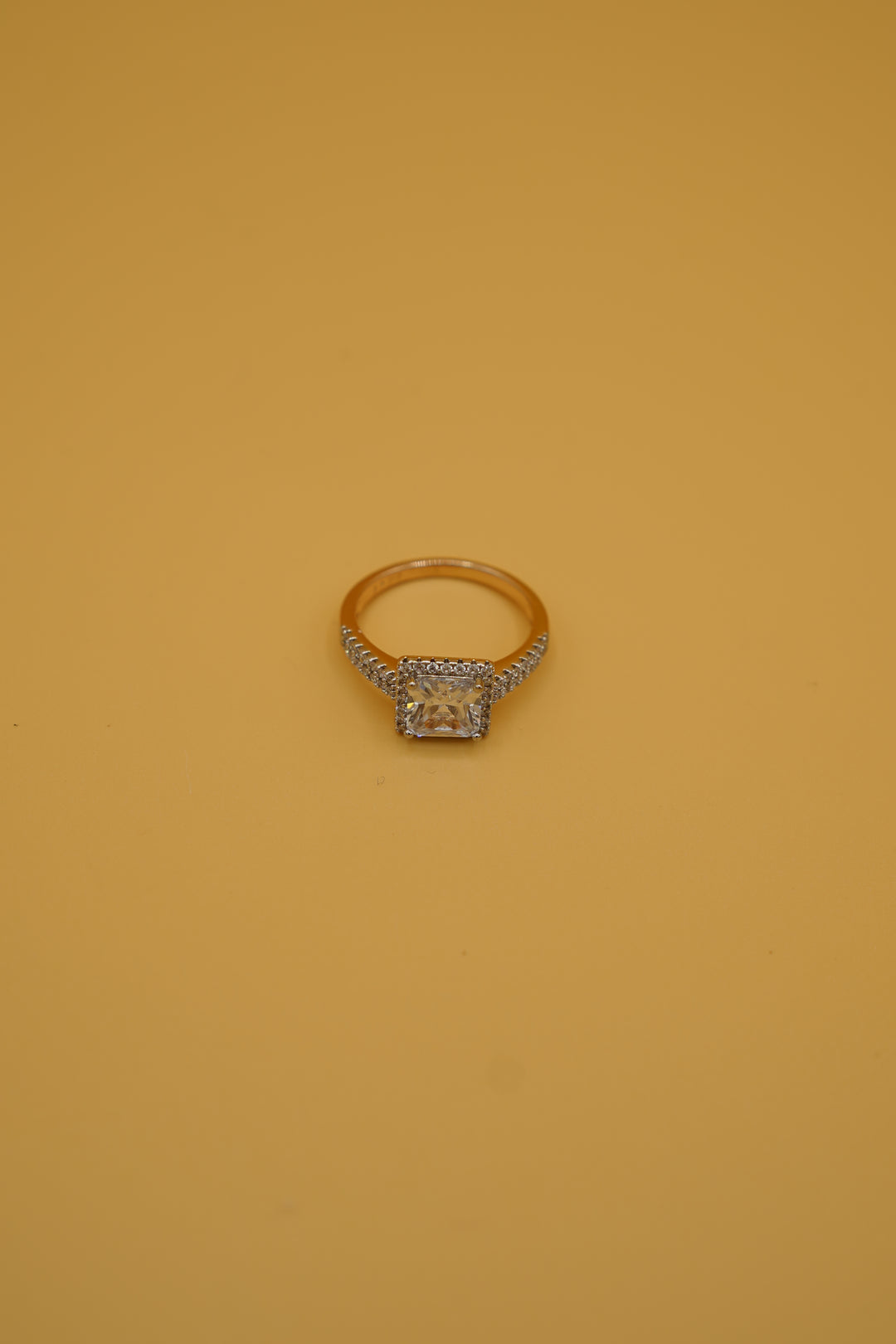 Gold Solitaire Ring