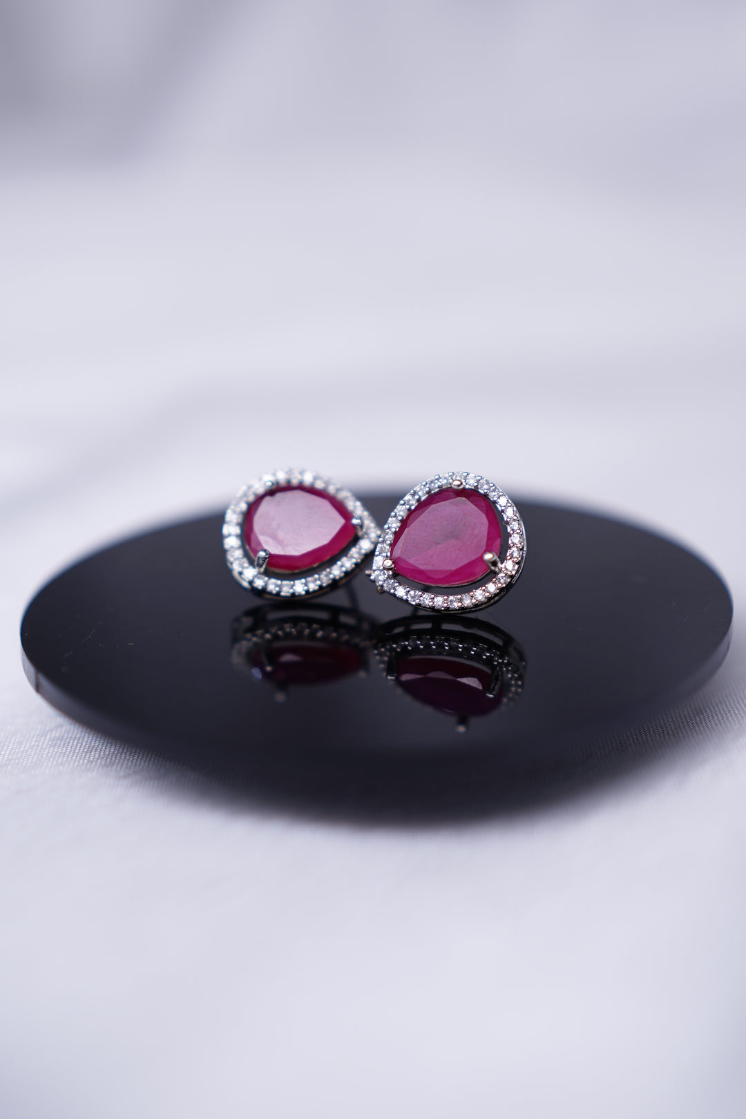 Lab treated Ruby studs