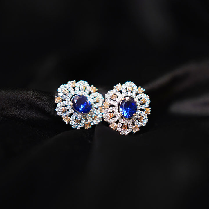 Blue Sapphire Studs