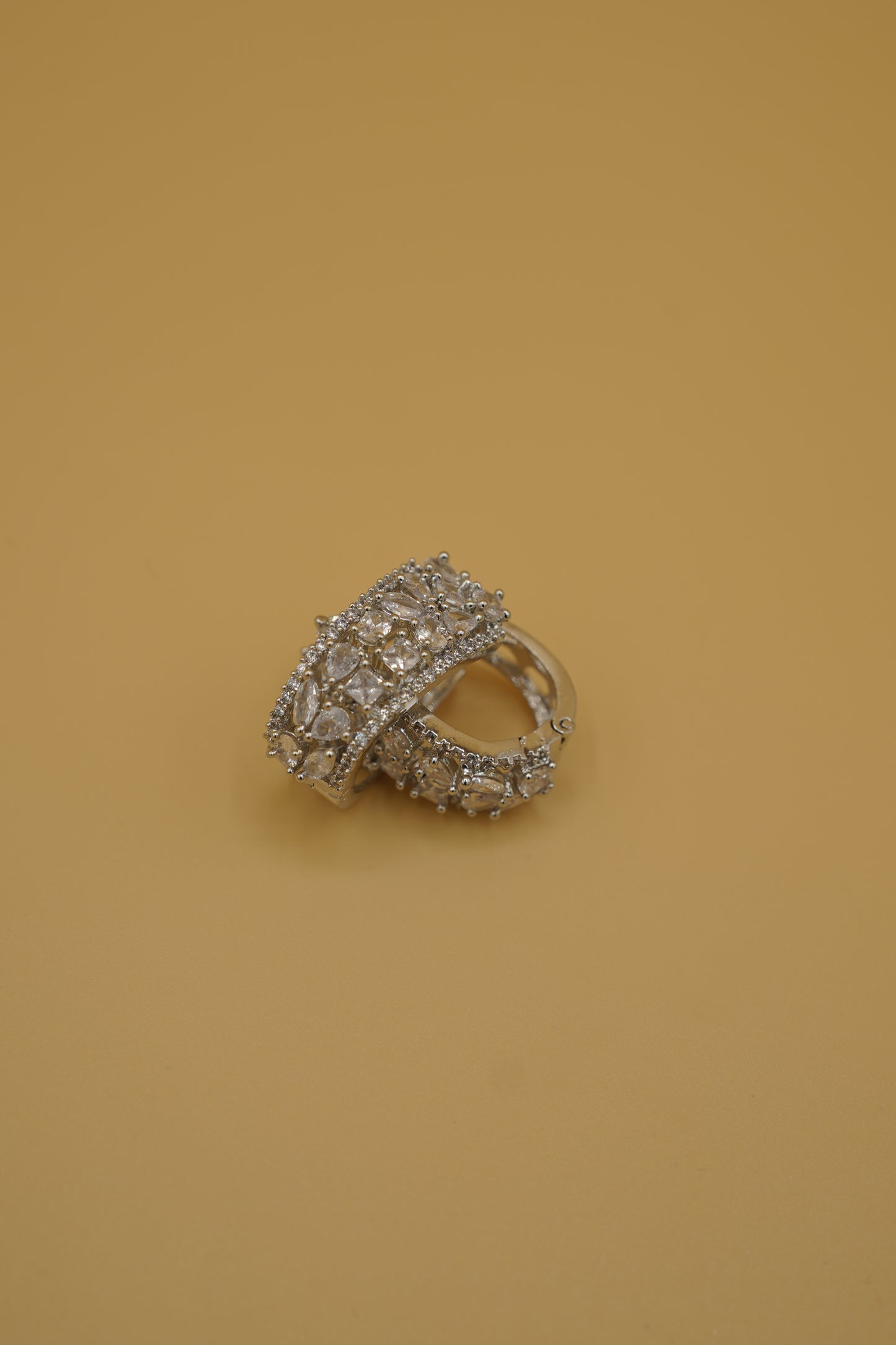 Silver Long Hoops
