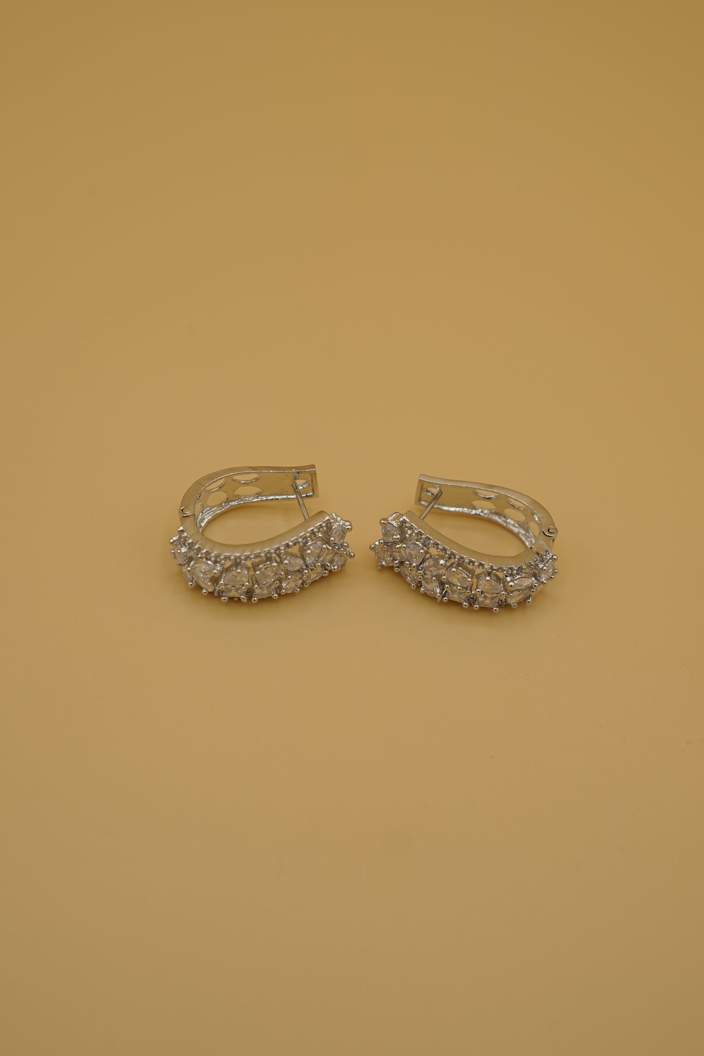 Silver Long Hoops