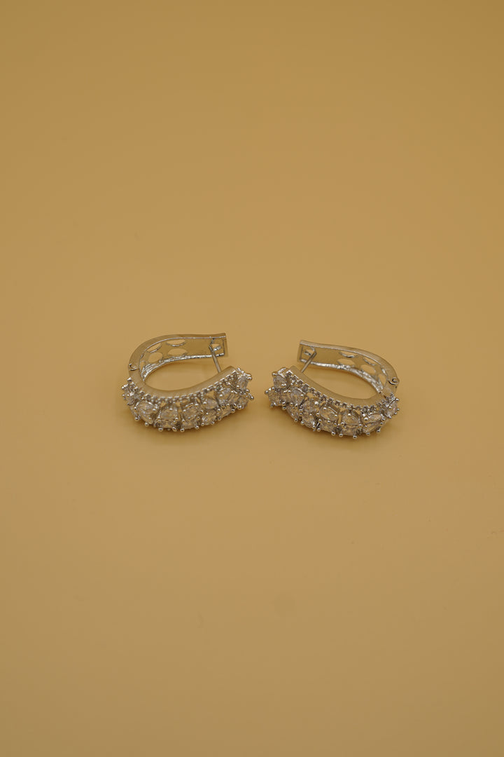 Silver Long Hoops